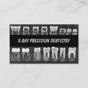 X-Ray Precision Dental Dentist Business Card
