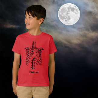 X-ray Rib Cage Funny Halloween Children Customise T-Shirt