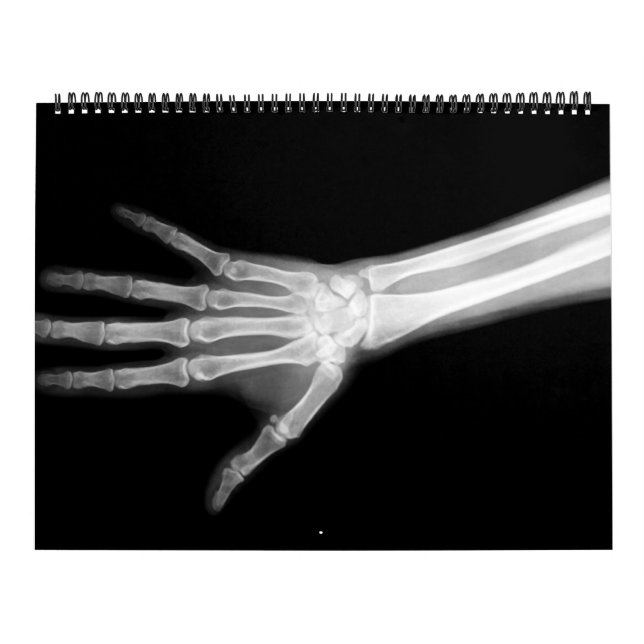 X-Ray Skeleton Black & White Calendar (Cover)