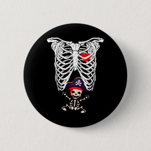 X-ray Skeleton Funny Pregnancy 6 Cm Round Badge