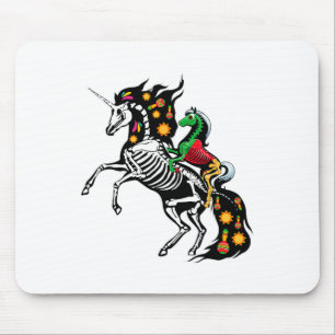 X-ray Skeleton Horse Riding Unicorn Cinco De Mayo  Mouse Pad