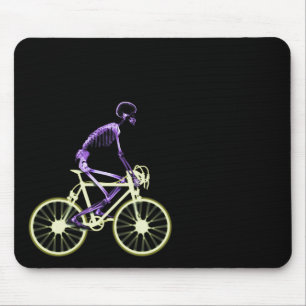 X-RAY SKELETON RIDING BIKE - ORIGINAL COLORS MOUSE PAD