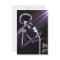 X-RAY SKELETON SINGING ON RETRO MIC - PURPLE