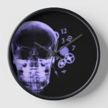 X-Ray Skull & Clock Parts - Purple 