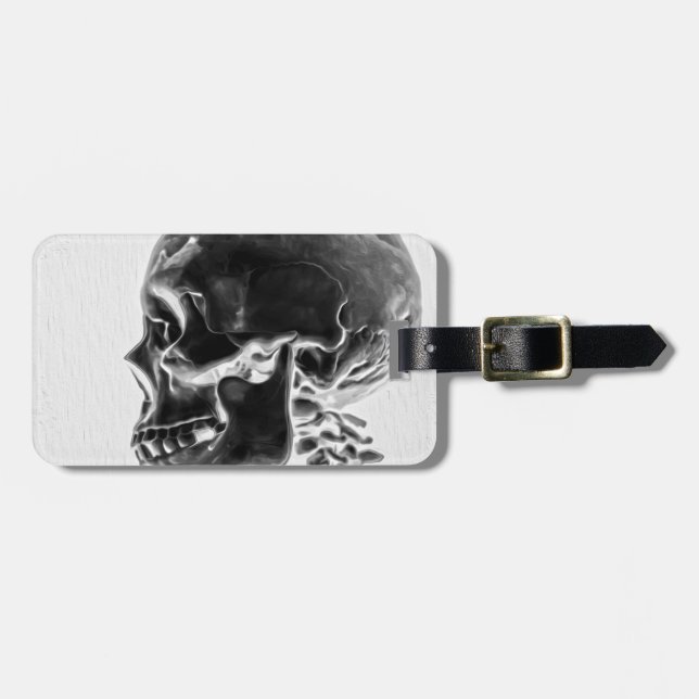 X-Ray Skull Luggage Tag (Front Horizontal)