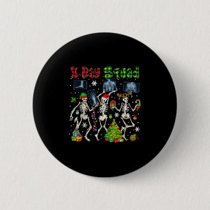 X-ray Squad Xmas Three Santa Reindeer Elf X-ray Sk 6 Cm Round Badge