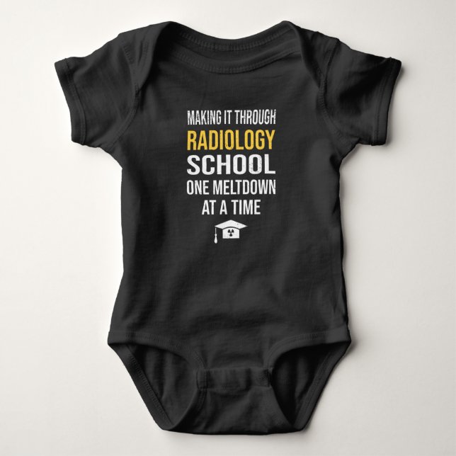 X-ray Student Radiologist Health Technician Baby Bodysuit (Front)