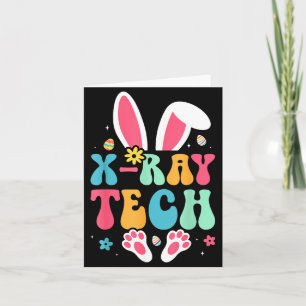 X-Ray Tech Bunny Eggs Radiology Easter Day Card