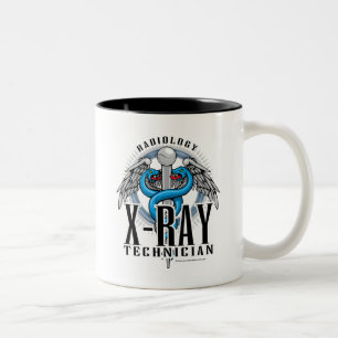 X-Ray Tech Caduceus Two-Tone Coffee Mug