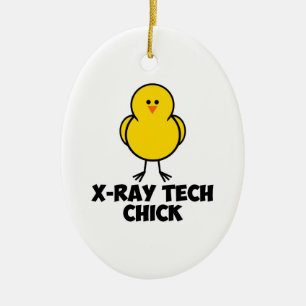 X Ray Tech Chick Ceramic Tree Decoration