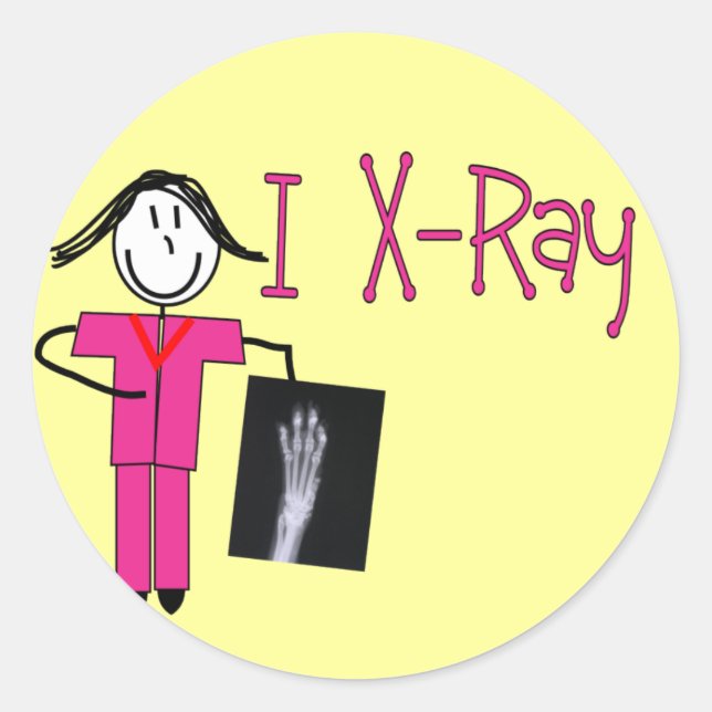 X-Ray Tech Gifts Classic Round Sticker (Front)