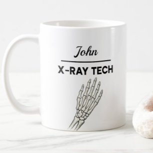 X-RAY TECH Personalised Name Radiography Coffee Mug