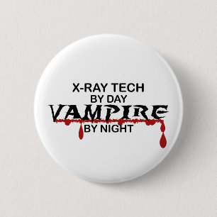 X-Ray Tech Vampire by Night 6 Cm Round Badge