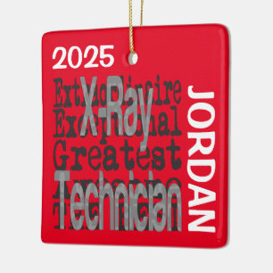 X-Ray Technician Extraordinaire CUSTOM Ceramic Ornament