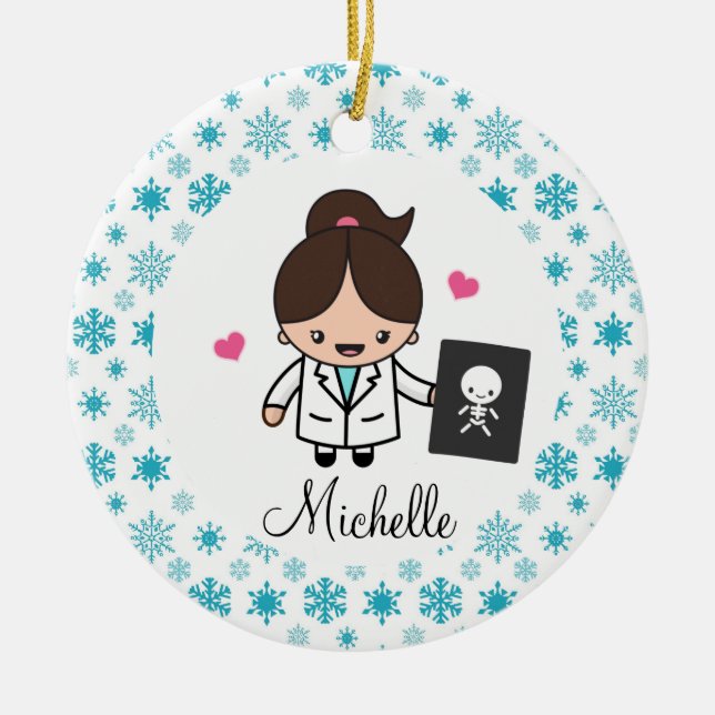 X-Ray Technician X Ray Tech Radiologist Ceramic Ornament (Front)