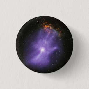 X-Ray Telescopes Ghostly Cosmic Hand 3 Cm Round Badge