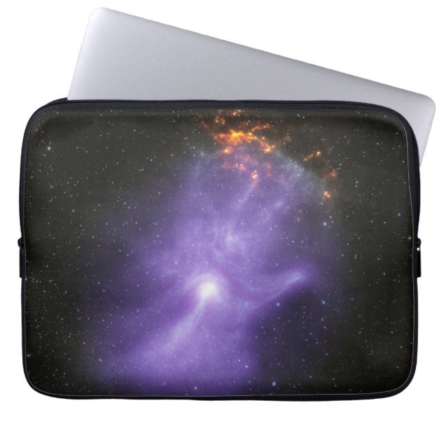 X-Ray Telescopes Ghostly Cosmic Hand Laptop Sleeve (Front)