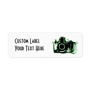 X-RAY VISION CAMERA - GREEN RETURN ADDRESS LABEL