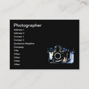 X-RAY VISION CAMERA - ORIGINAL BLUE BUSINESS CARD