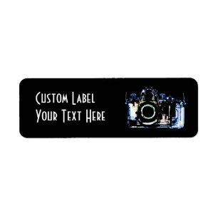 X-RAY VISION CAMERA - ORIGINAL BLUE RETURN ADDRESS LABEL