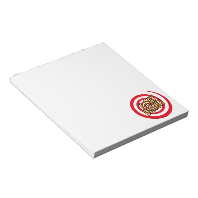 X-RAY VISION Fun Retro Comic Book Pop Art Notepad (Angled)