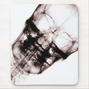X-Ray Vision Skeleton Skull Face Mouse Pad
