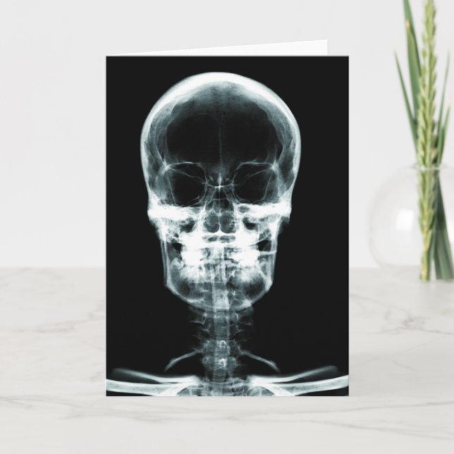 X-RAY VISION SKELETON SKULL - ORIGINAL CARD (Front)