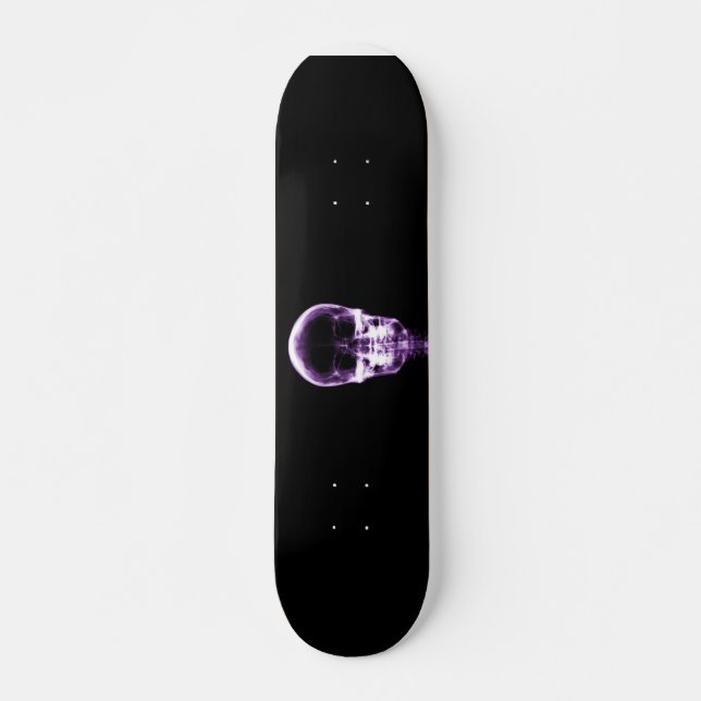 X-RAY VISION SKELETON SKULL - PURPLE SKATEBOARD (Front)