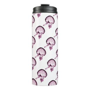 X-Ray Vision Skull Brain Matter - Pink Thermal Tumbler