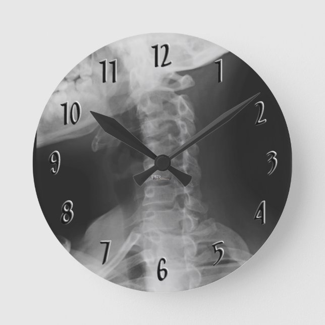 X-rayed 2 round clock (Front)