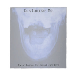 X-rayed 3 - Electromagnetic Blue Notepad