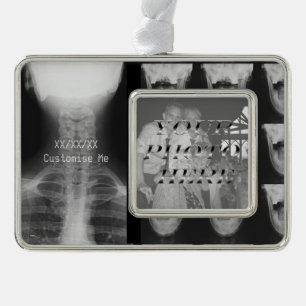 X-Rayed 3 (Original) Silver Plated Framed Ornament