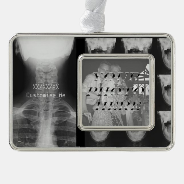 X-Rayed 3 (Original) Silver Plated Framed Ornament (Front)