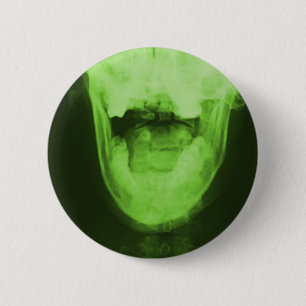 X-rayed 3 - Radioactive Green 6 Cm Round Badge