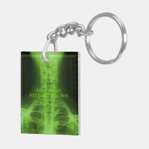 X-rayed 3 - Radioactive Green Key Ring