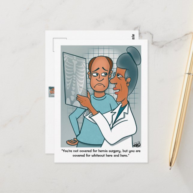 X-Rays Postcard (Front/Back In Situ)