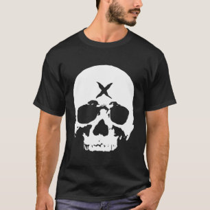 X Skull Halloween Goth Punk T-Shirt