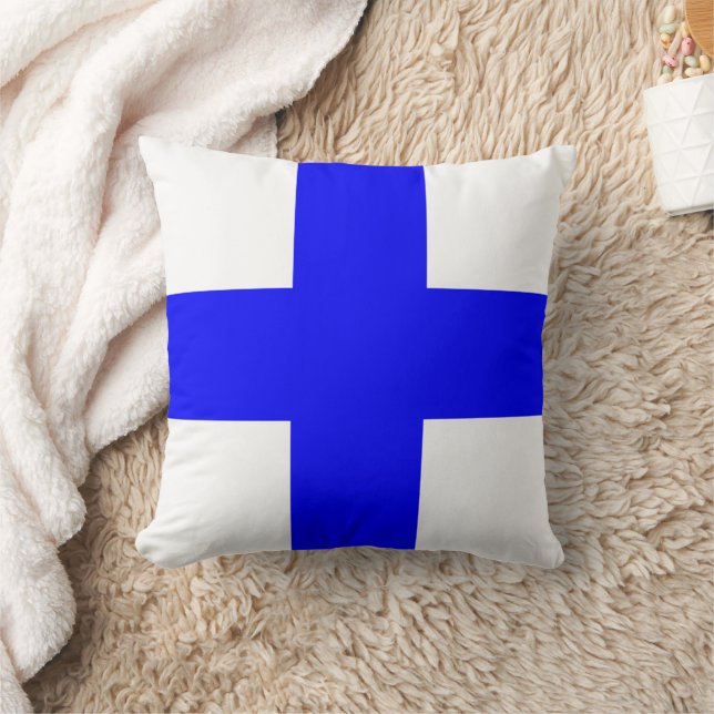 "X" (Xray) Code of Signals Flag Cushion (Blanket)