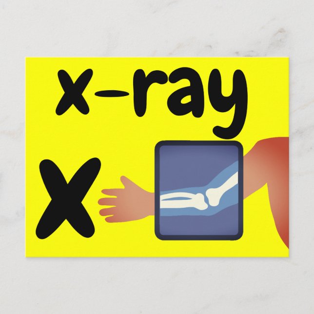 x - xray flash card (Front)