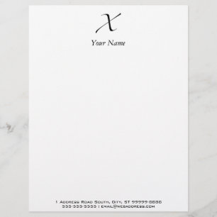 X - Zapfino Custom Letterhead