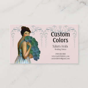 Xahara in Aqua, Green, Pink and Teal Business Card