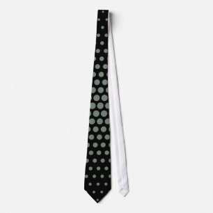Xanadu Techno Dots Modern Black Tie