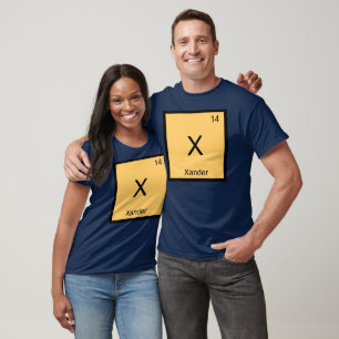 Xander Name Chemistry Element Periodic Table T-Shirt
