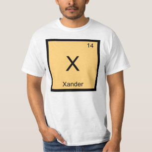 Xander Name Chemistry Element Periodic Table T-Shirt