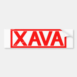 Xava Stamp Bumper Sticker