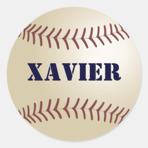 Xavier Baseball Sticker / Seal
