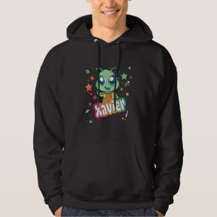 XAVIER - Cute Boy Name with cute Alien Hoodie