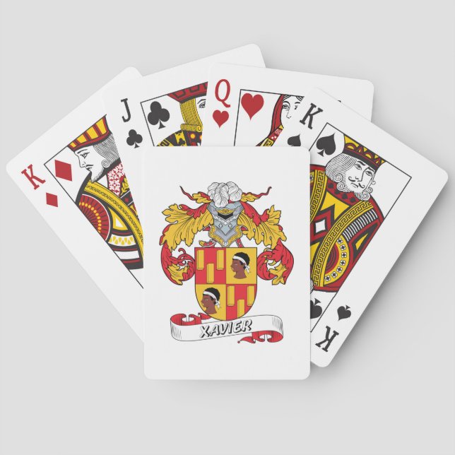 Xavier Family Crest Playing Cards (Back)