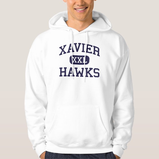 Xavier - Hawks - High School - Appleton Wisconsin Hoodie (Front)