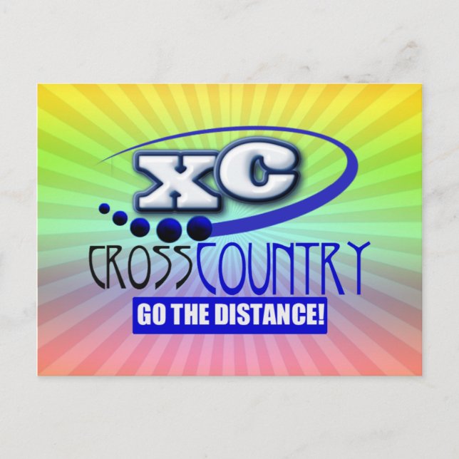 XC CROSS COUNTRY GO THE DISTANCE POSTCARD (Front)